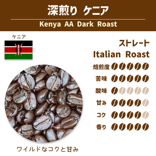 深煎りケニア (Kenya AA Dark Roast)